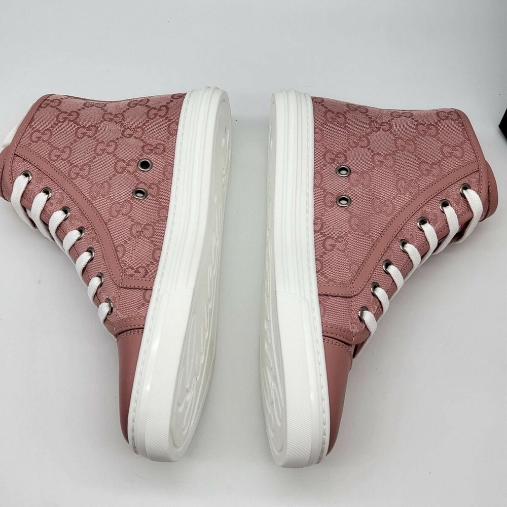 Gucci Women's Pink High-Top Sneakers